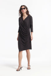 Vestido Cruzado Asimétrico Punto Soft